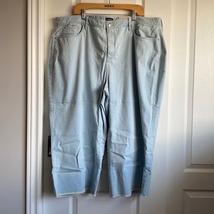 NYDJ - Valhalla Wide Leg Capri Pant with Fray Hem​ NWT